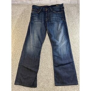 Union BUCK Men's Denim Blue Jeans Straigh Dark Size 34X34 USA